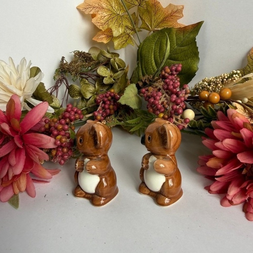 Vintage Koala Bear Salt and Pepper Shaker Set Ceramic Brown Glossy Australian - Picture 6 of 10